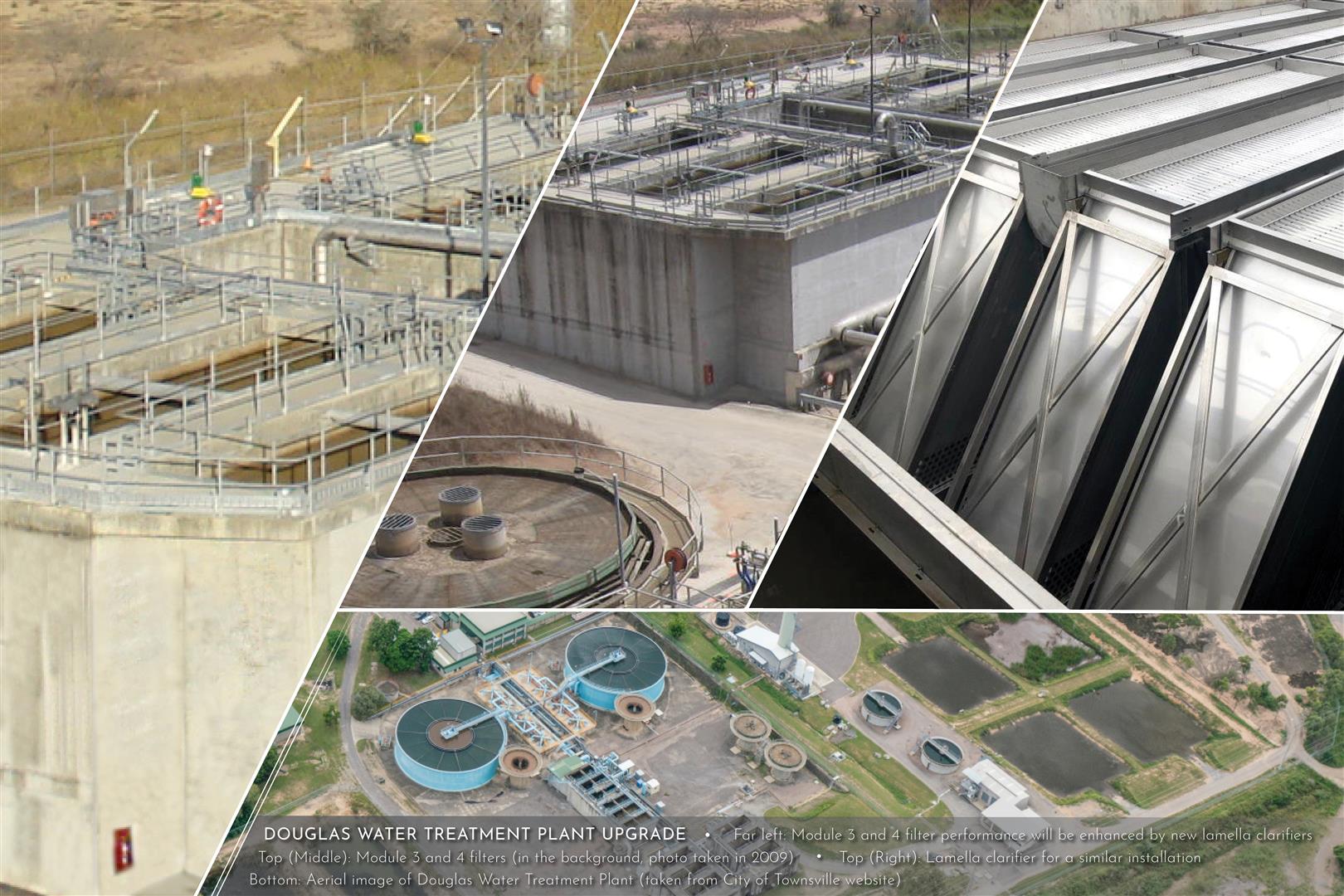 Douglas WTP Aquatec Maxcon Lamella Clarifier Filter Upgrade