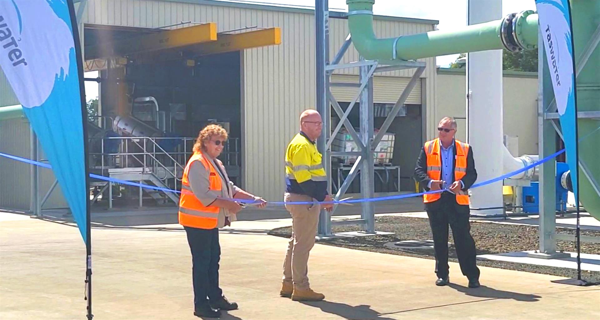 Peter Ferrando Cutting Longford Ribbon Opening